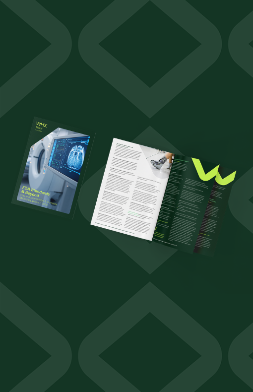 Screenshot from pages of a WHX Guide.