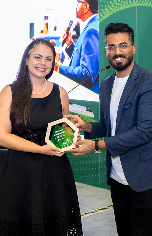 Award being presented at World Health Exhibitions Miami